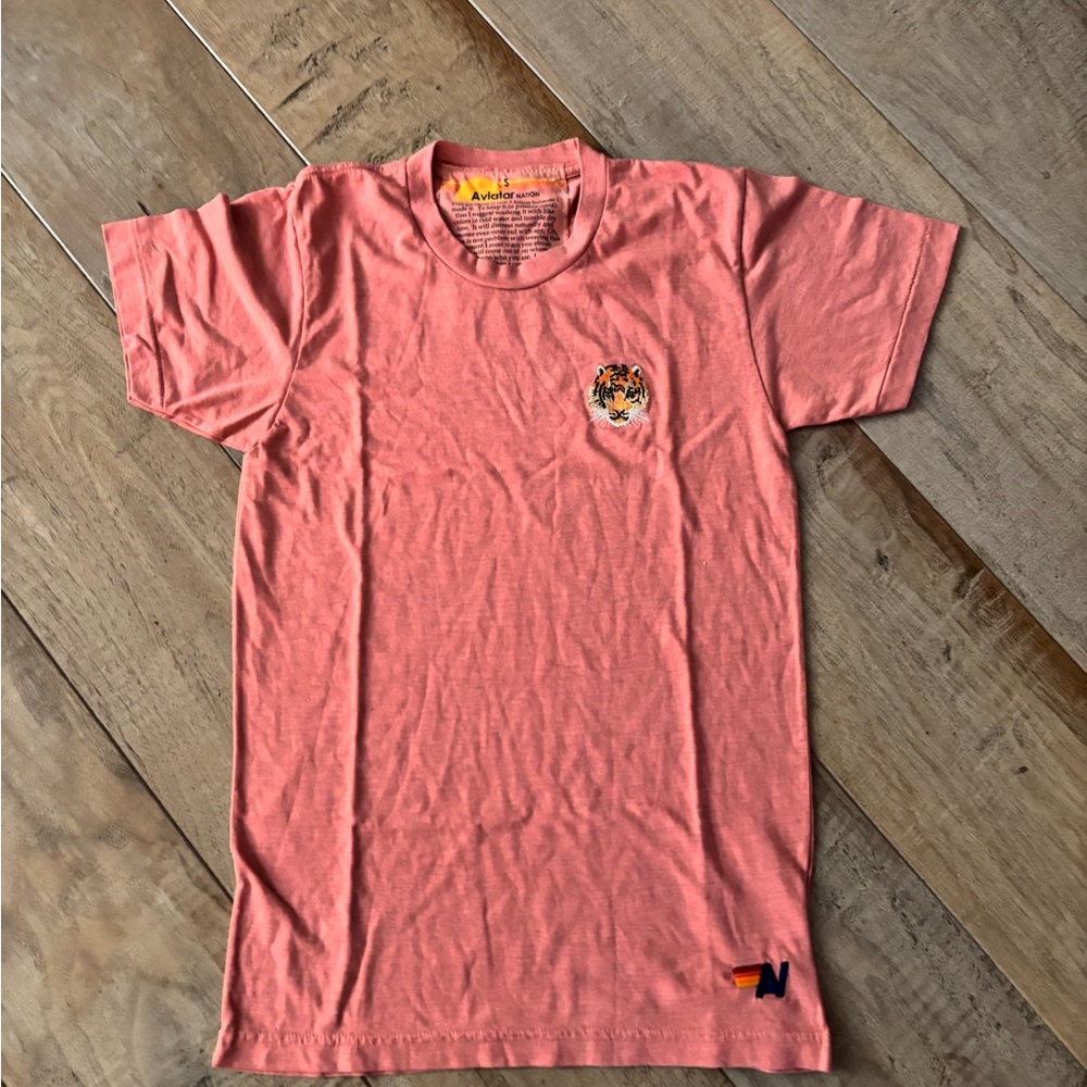 RARE BRAND NEW - AVIATOR NATION EMBROIDERED TIGER TEE - Picture 2 of 4